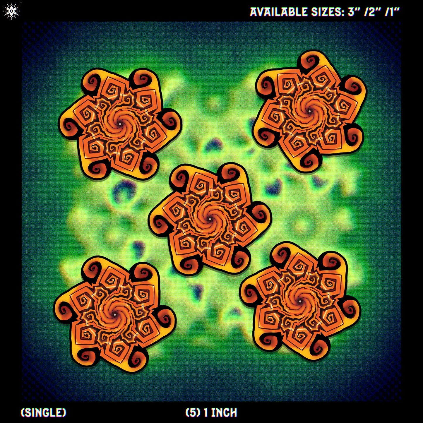 Sun Spiral - Sticker