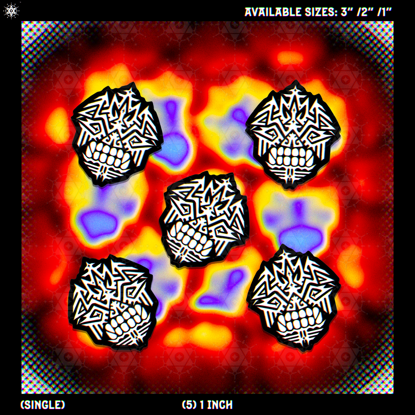 Quing Holo Mask - Sticker