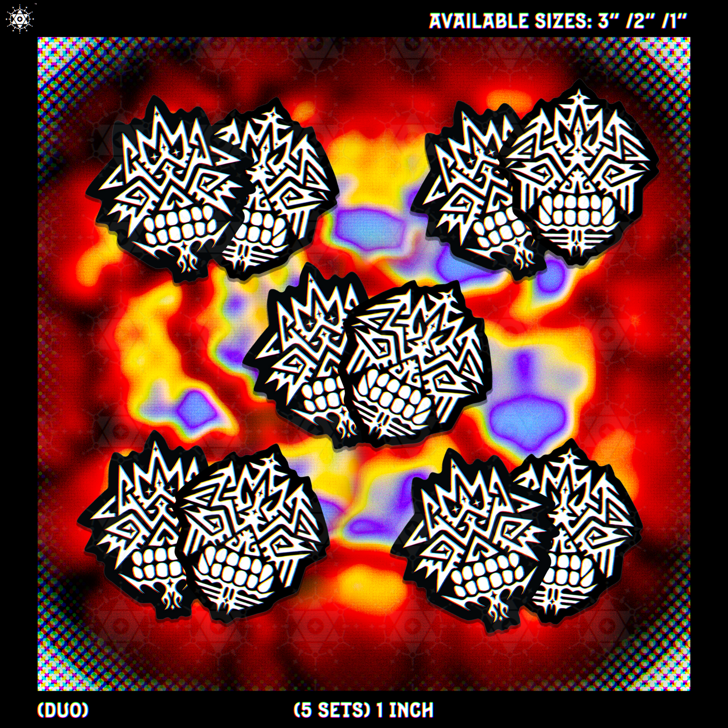 KriQui Holo Mask (Duo Pack 1) - Sticker