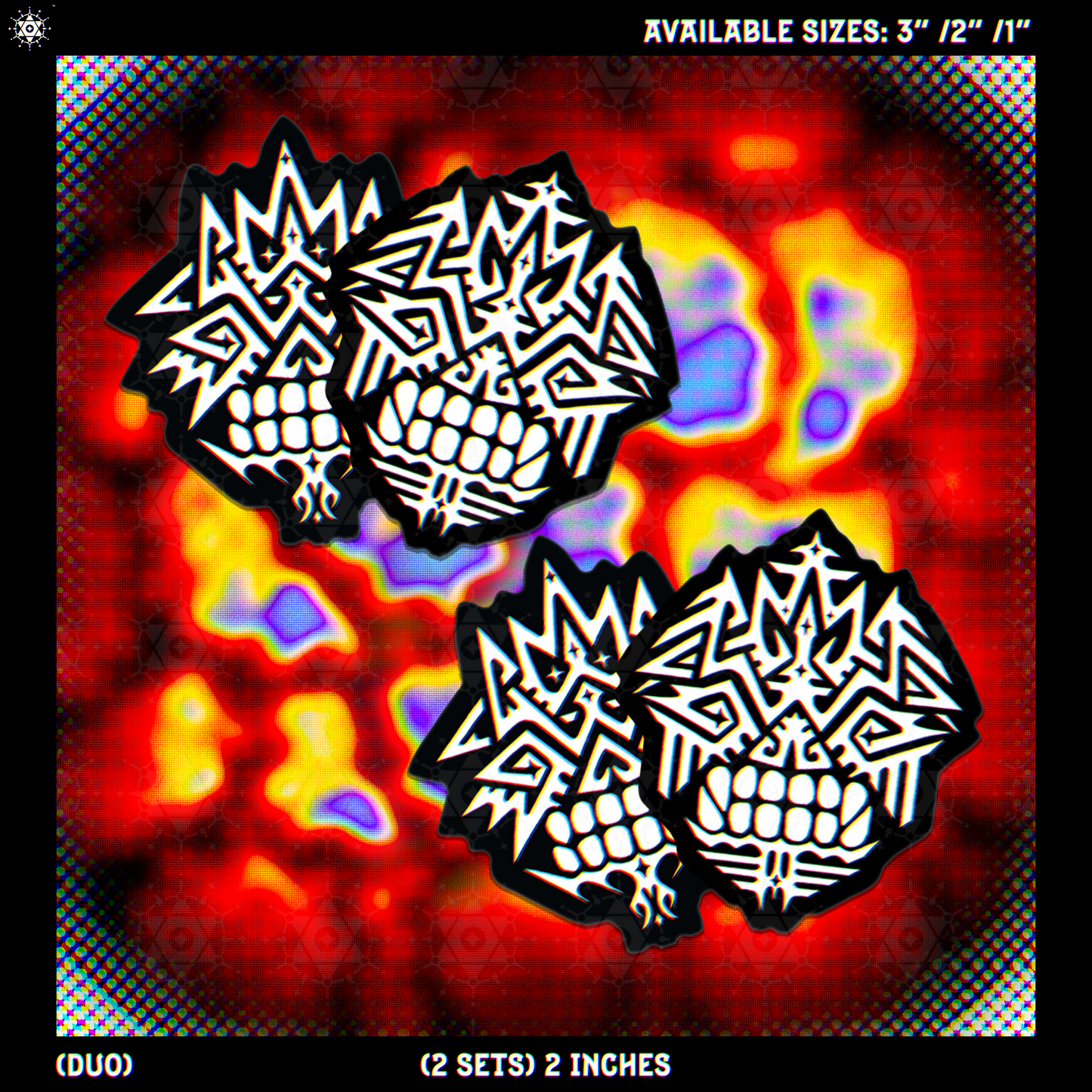 KriQui Holo Mask (Duo Pack 1) - Sticker
