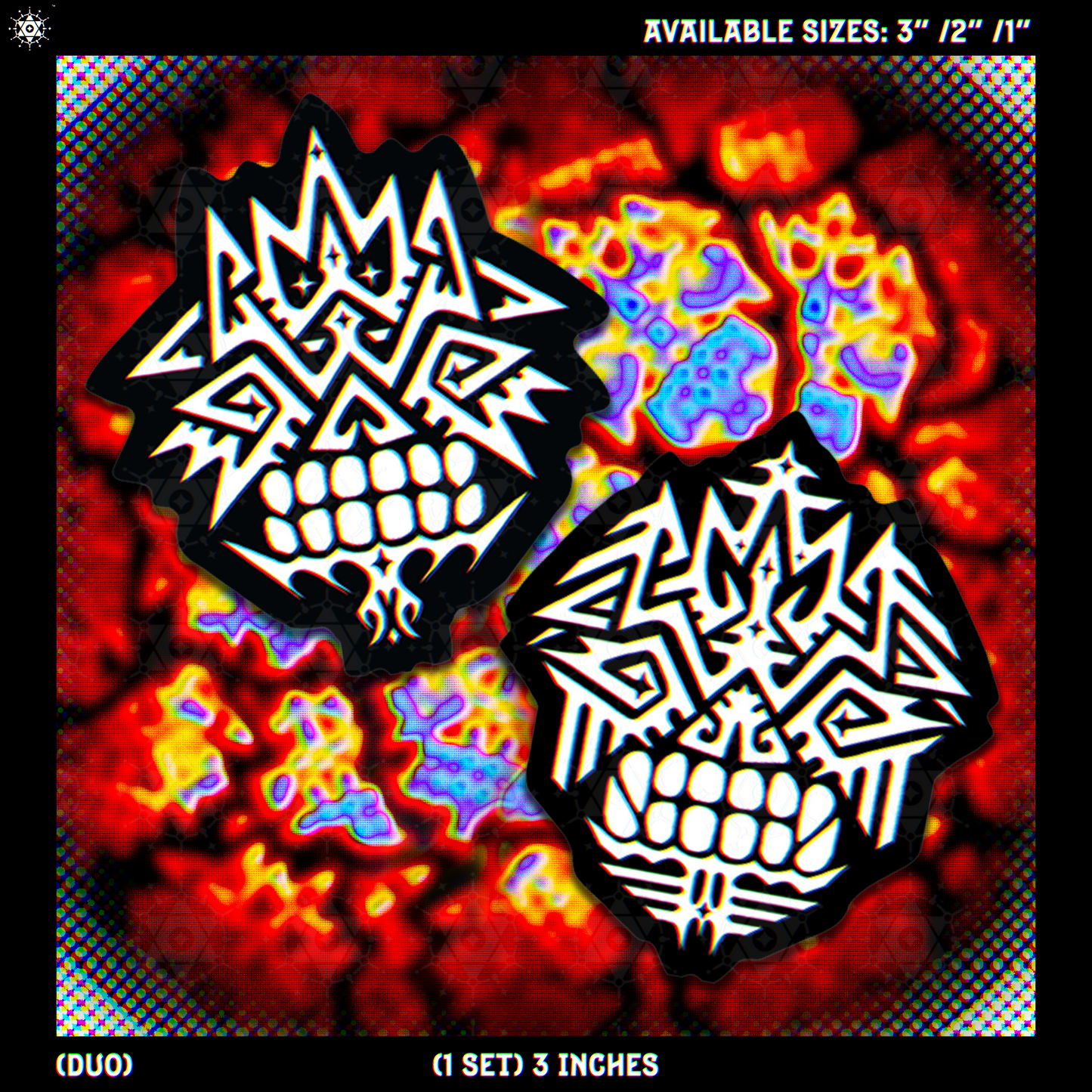 KriQui Holo Mask (Duo Pack 1) - Sticker