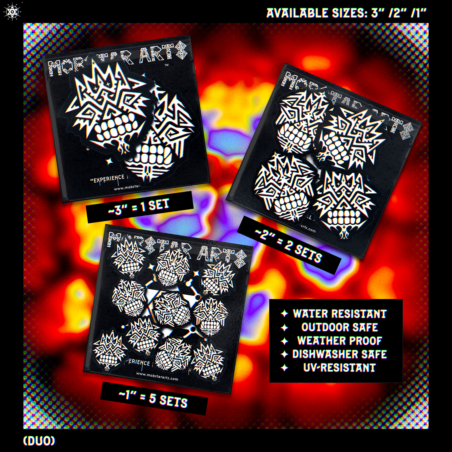 KriQui Holo Mask (Duo Pack 1) - Sticker