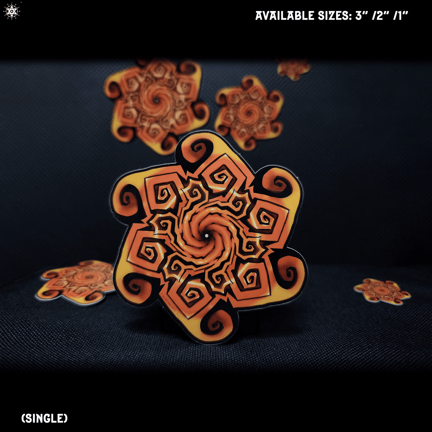 Sun Spiral - Sticker - MOBSTAR ARTS Free Shipping on orders above $30+