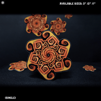 Sun Spiral - Sticker - MOBSTAR ARTS Free Shipping on orders above $30+